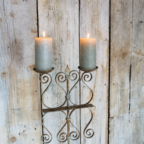 wrought iron candleholder