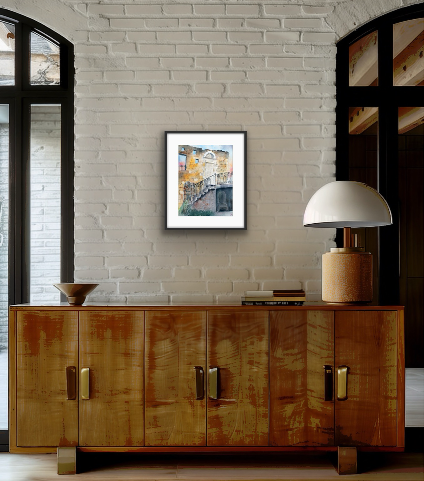 Original Watercolor Wide Open 27X35