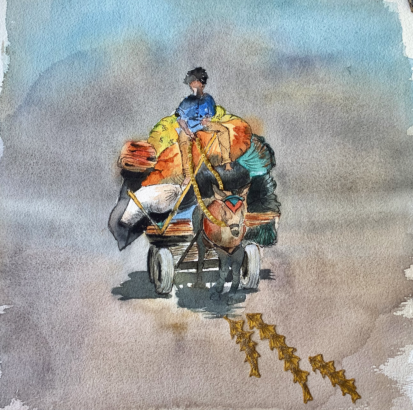 Original Watercolor War and Consequences A Path Of Light