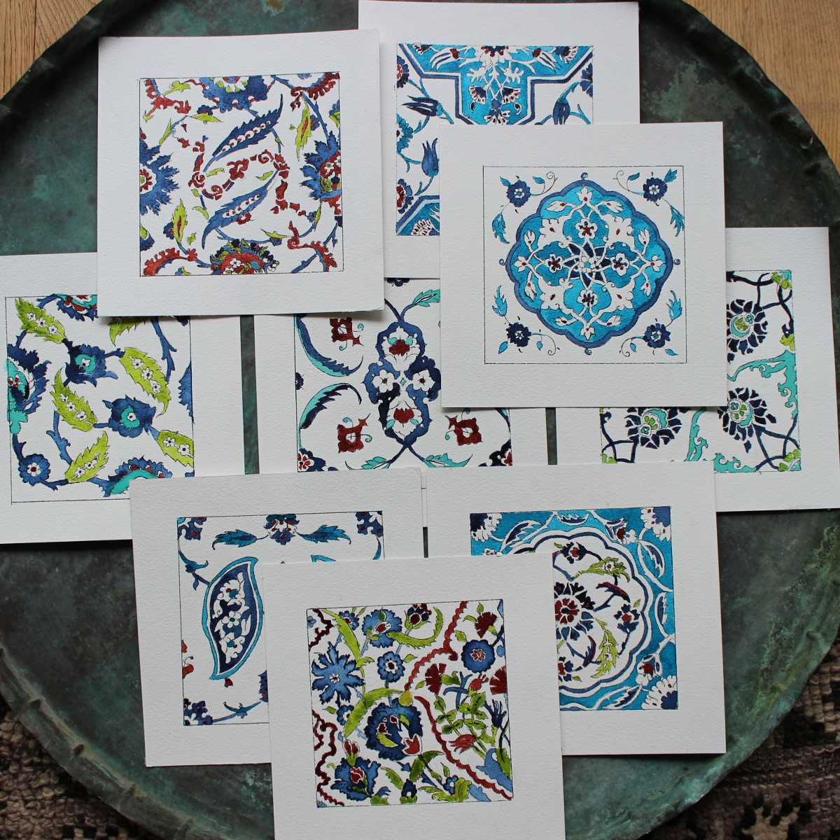 WATERCOLOR IZNIK TILES