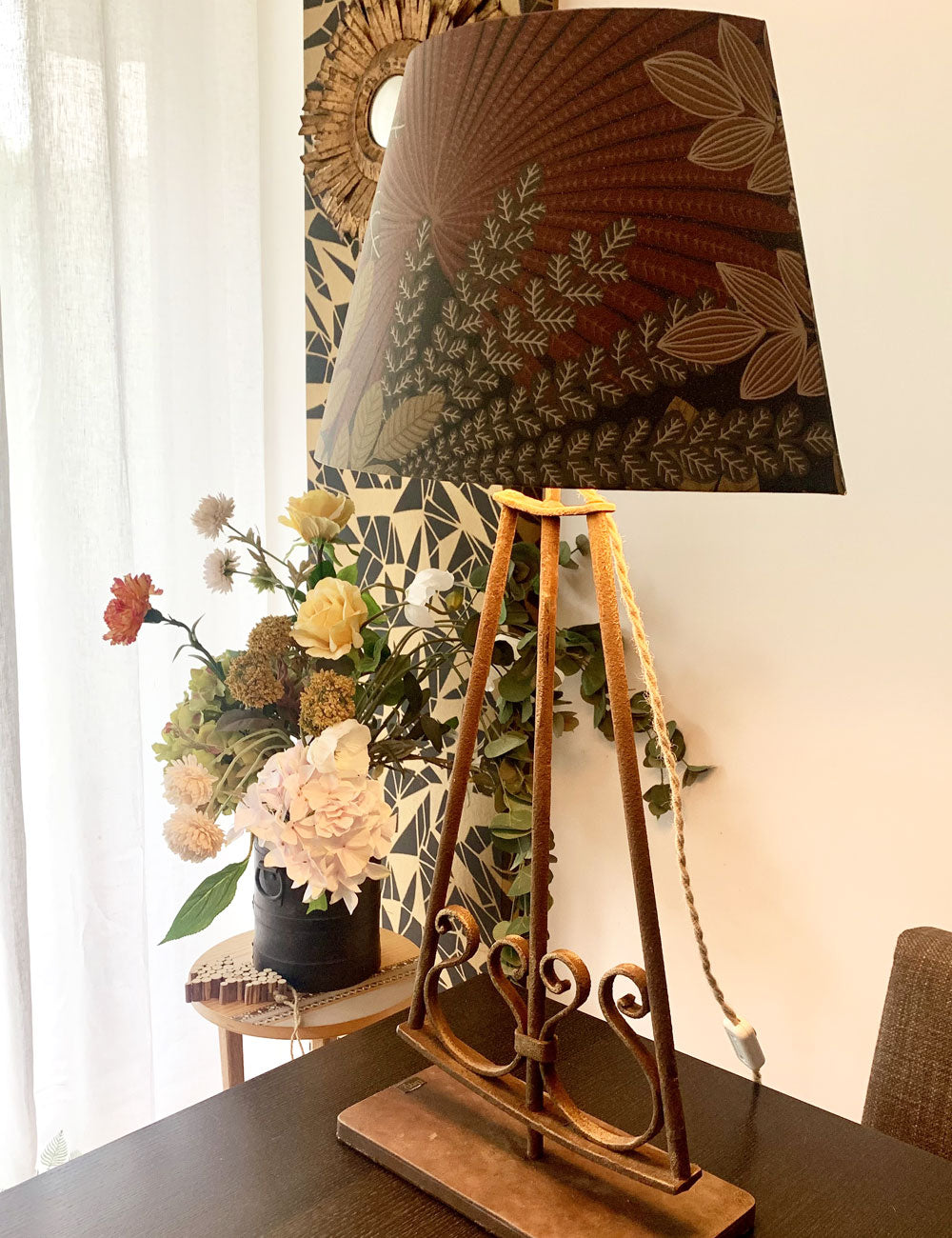 Upcycled Egyptian lamp