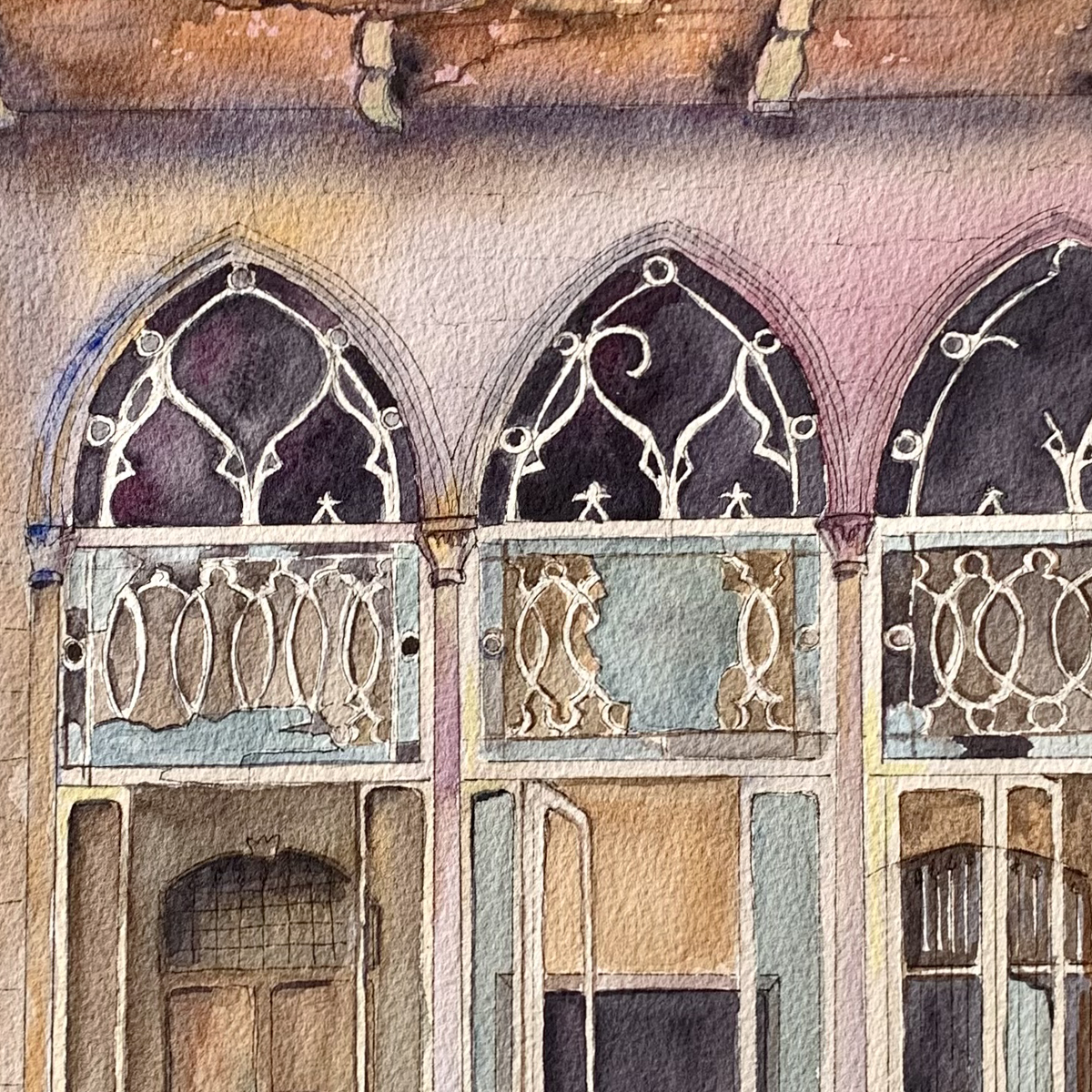 Original Watercolor Memories 34X48