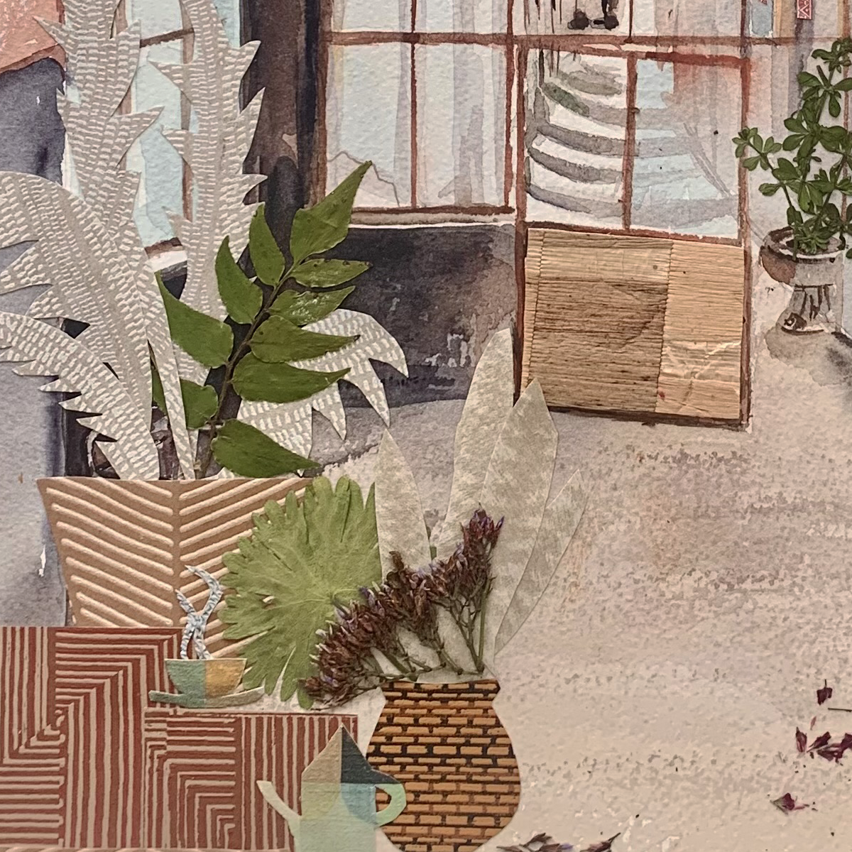 Artful Collage: A Watercolor Story of a Timeless Atelier 42X50