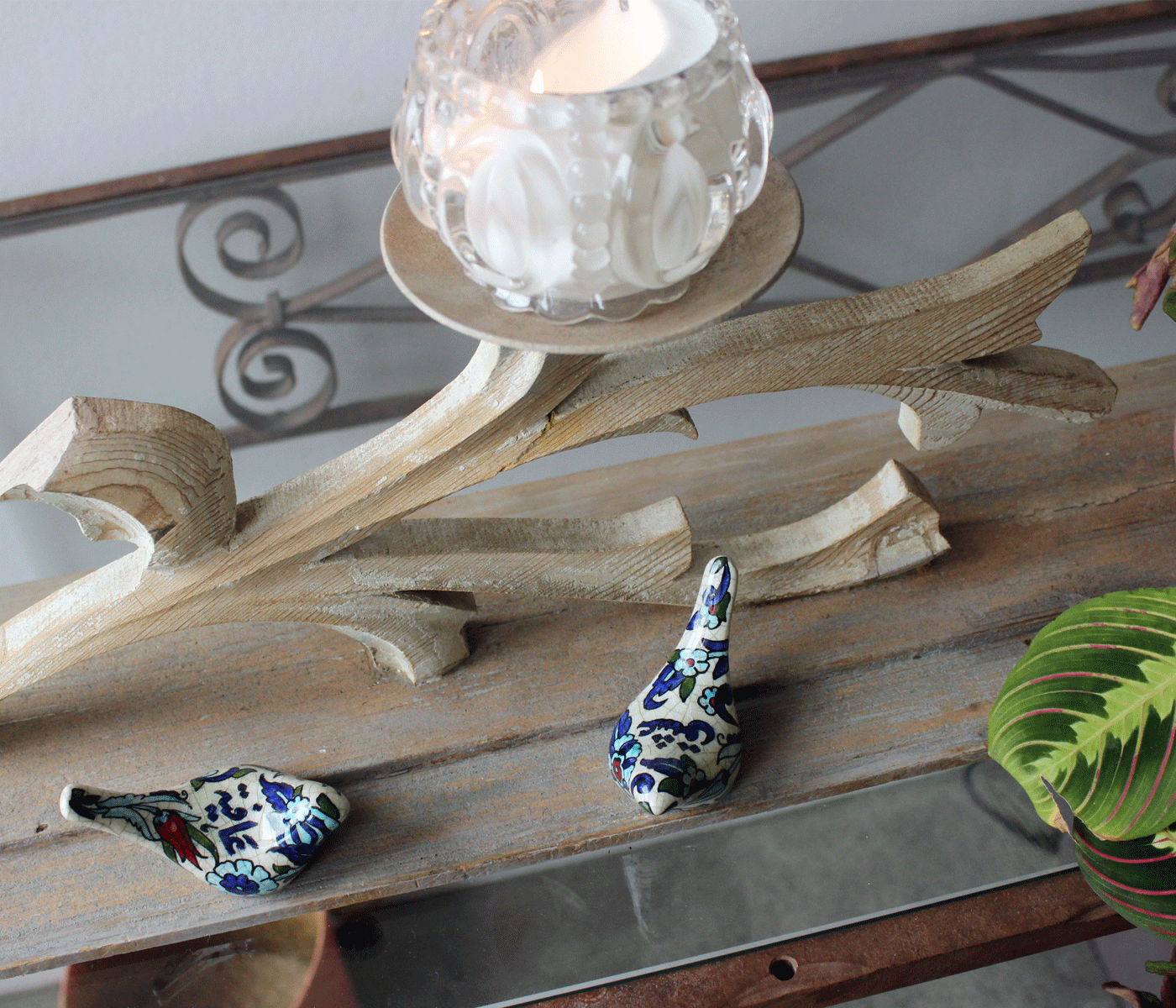 Juniper Wood Candle Holder: A Piece of Lebanese Heritage