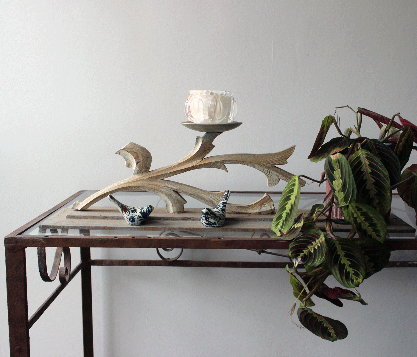 Juniper Wood Candle Holder: A Piece of Lebanese Heritage