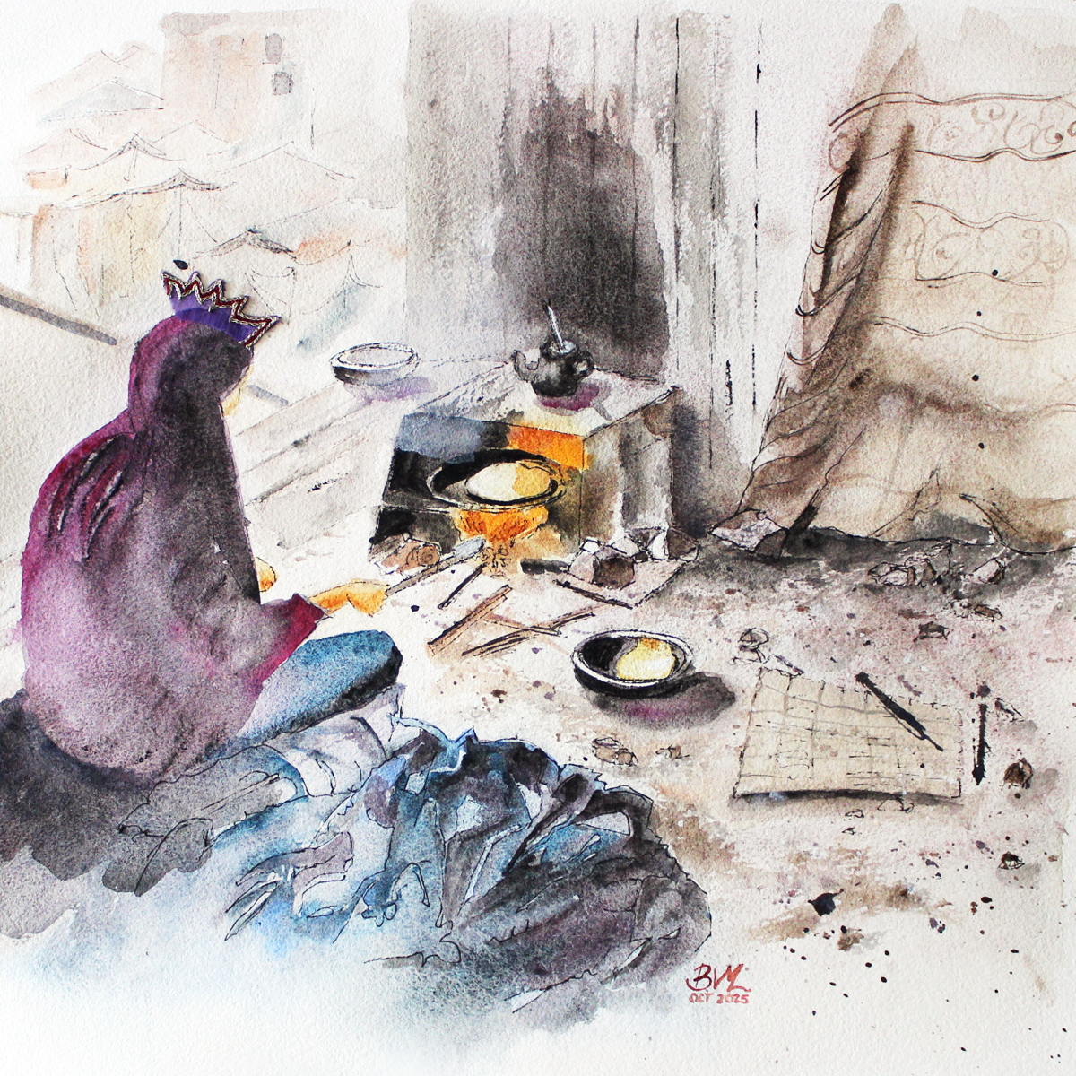 Original Watercolor War and Consequences The Cooking Queen