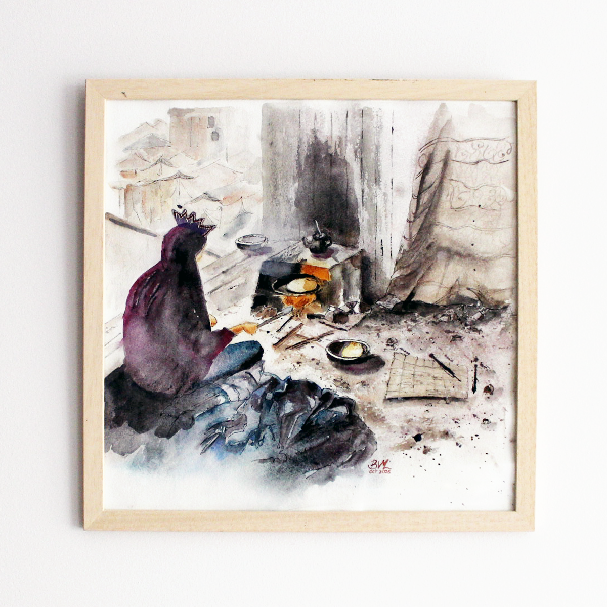 Original Watercolor War and Consequences The Cooking Queen