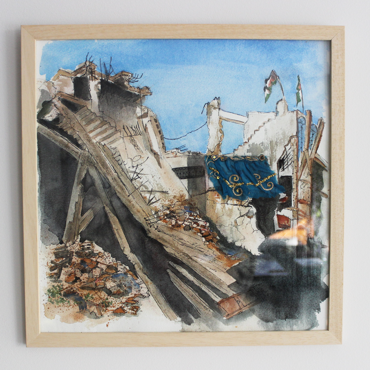Original Watercolor War and Consequences I'm Here To Stay