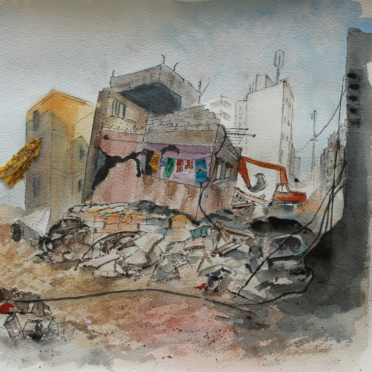 original watercolor still hanging