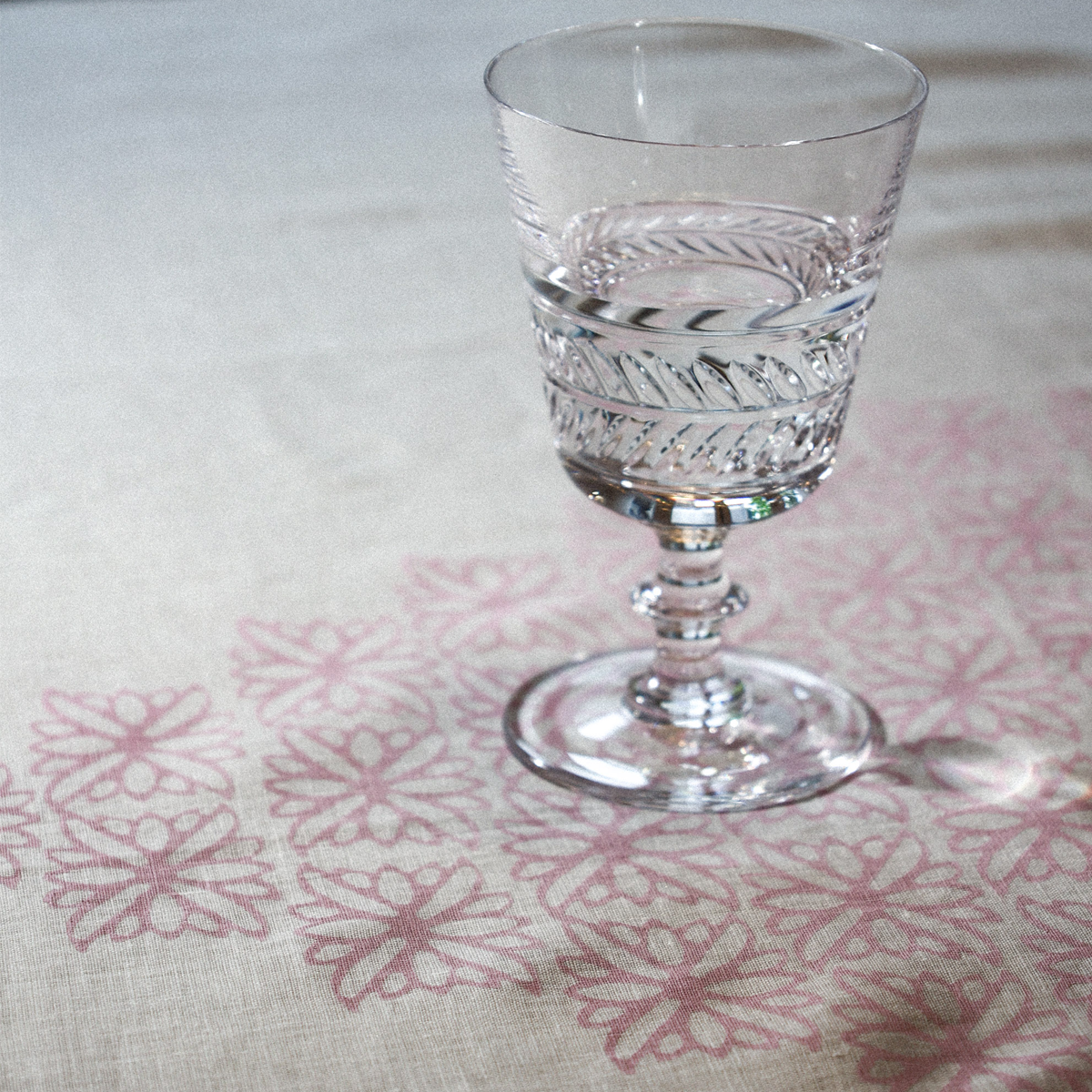 Handmade Linen tablecloth Lilac