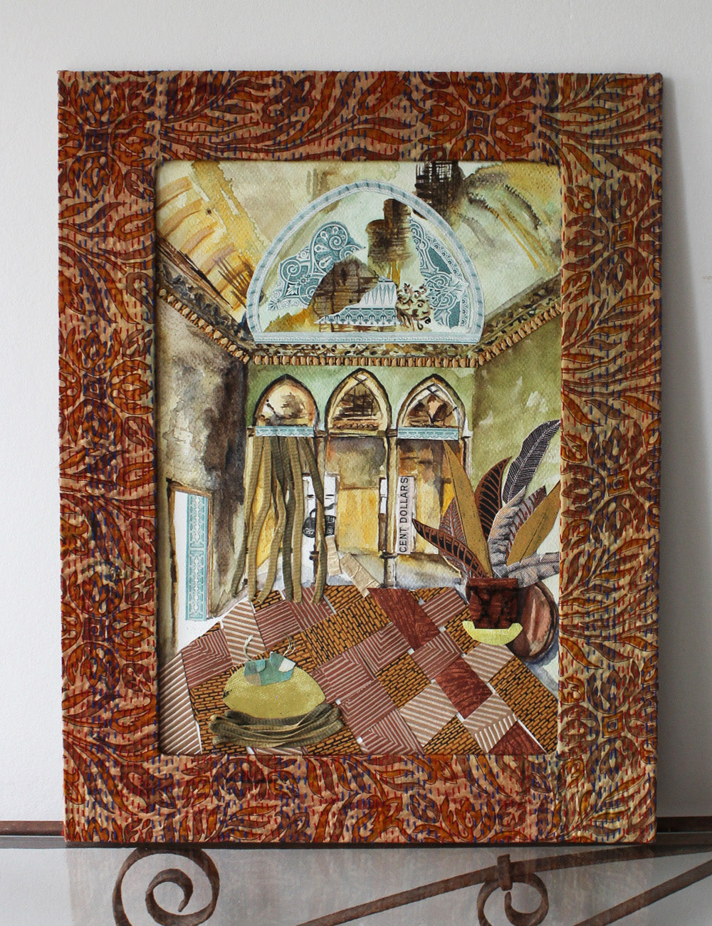 Original Watercolor and Mixed Media To leave or to stay 36X24