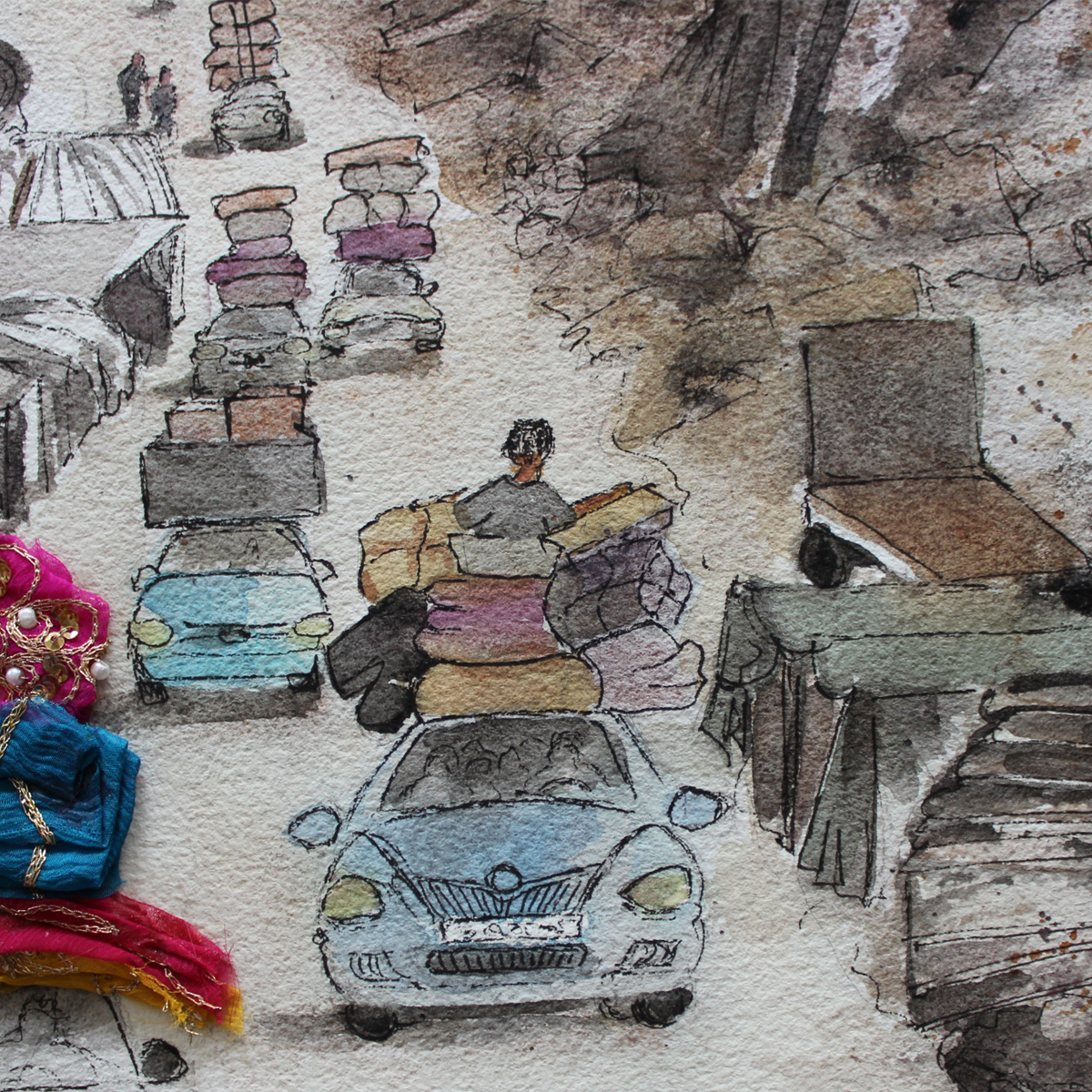 Original Watercolor War and Consequences Exodus