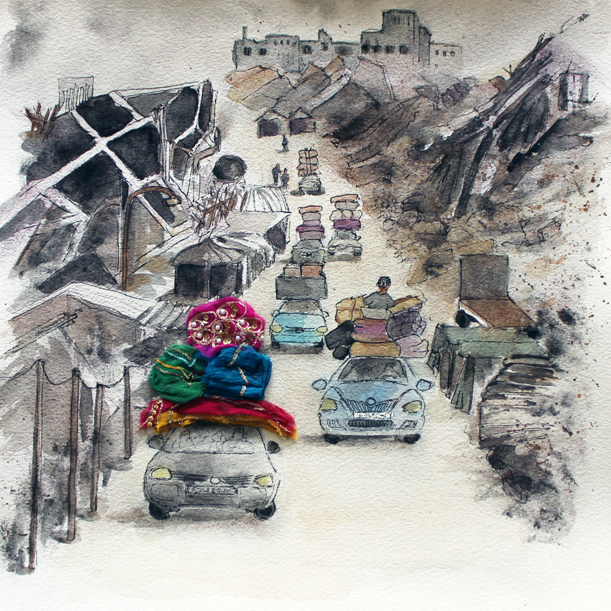 Original watercolor Exodus