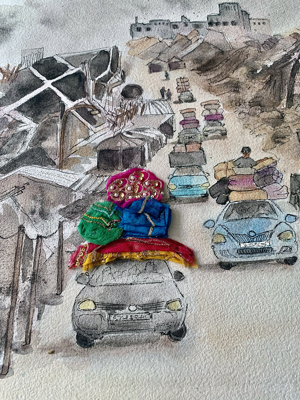 Original Watercolor War and Consequences Exodus