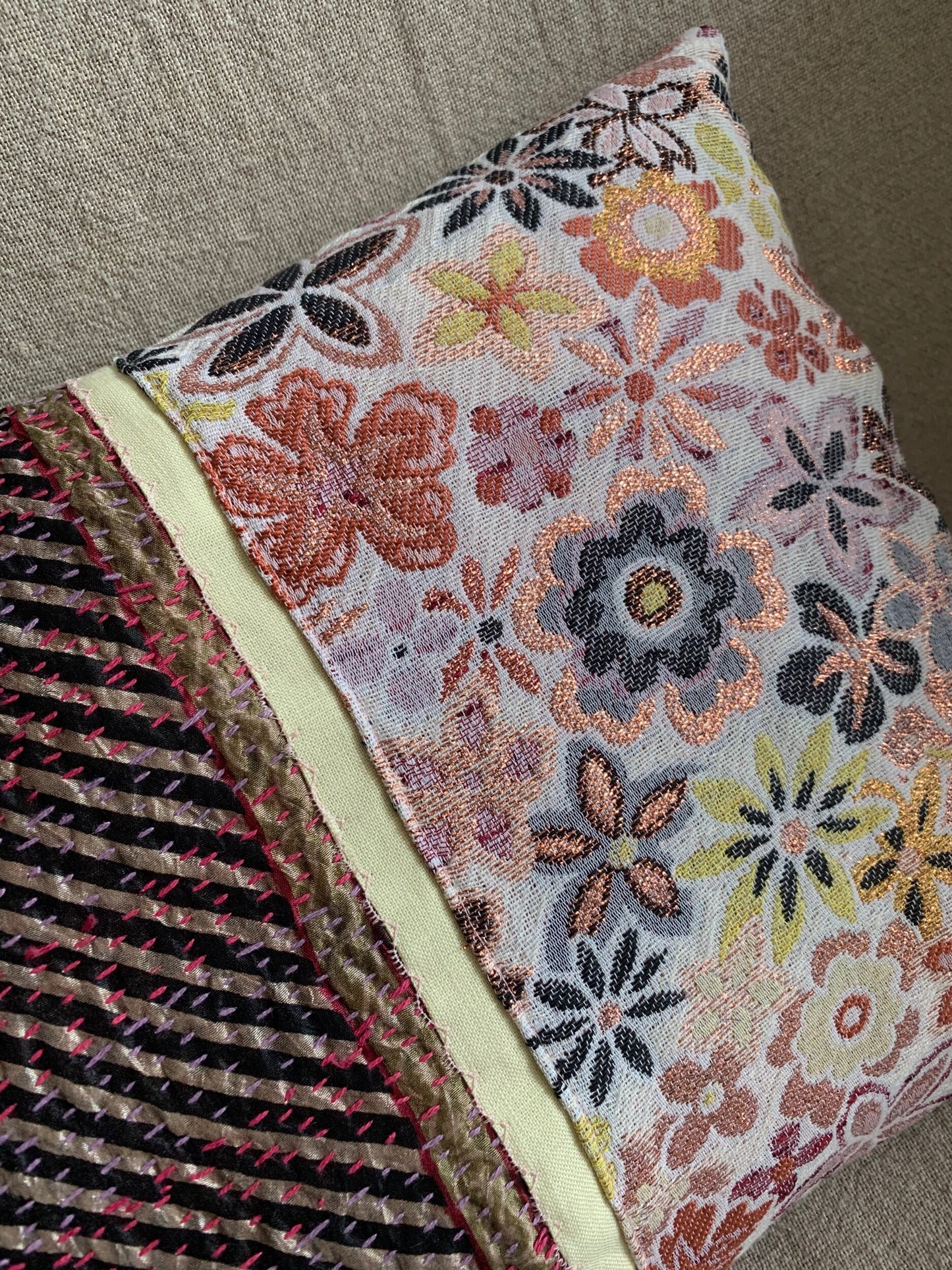 Rectangular throw pillow cover Flower.