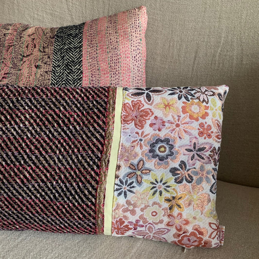 Rectangular throw pillow cover Flower.