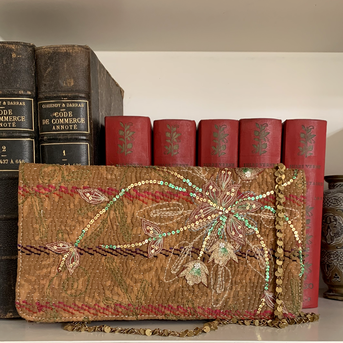 Vintage Blooms: A Clutch of Joy and Story