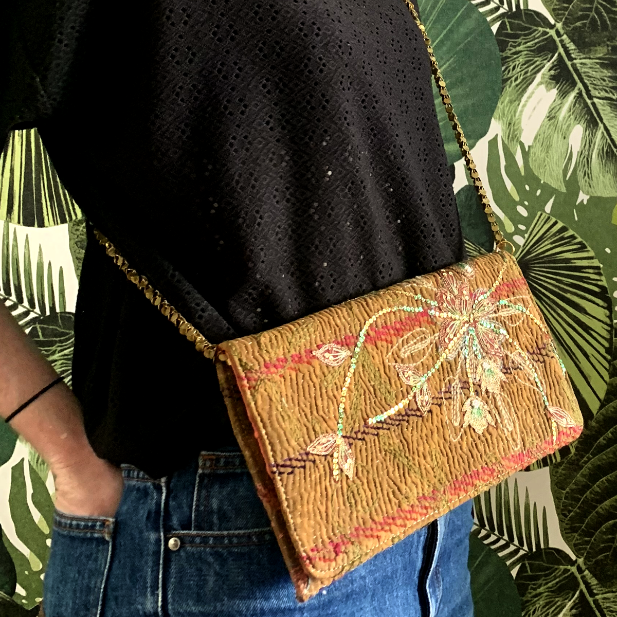 Vintage Blooms: A Clutch of Joy and Story