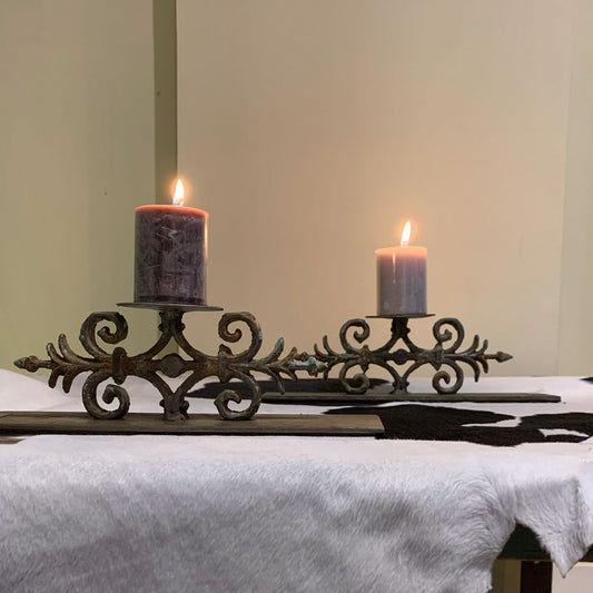Hand forged candleholder Xi