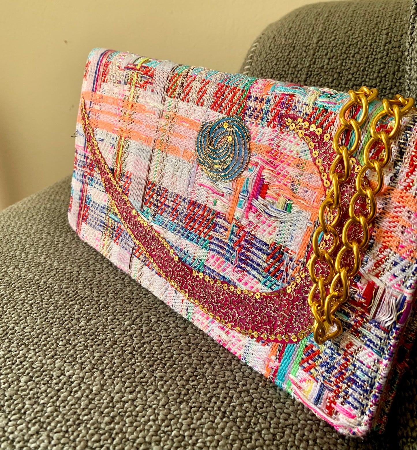 Funky clutch bag festival