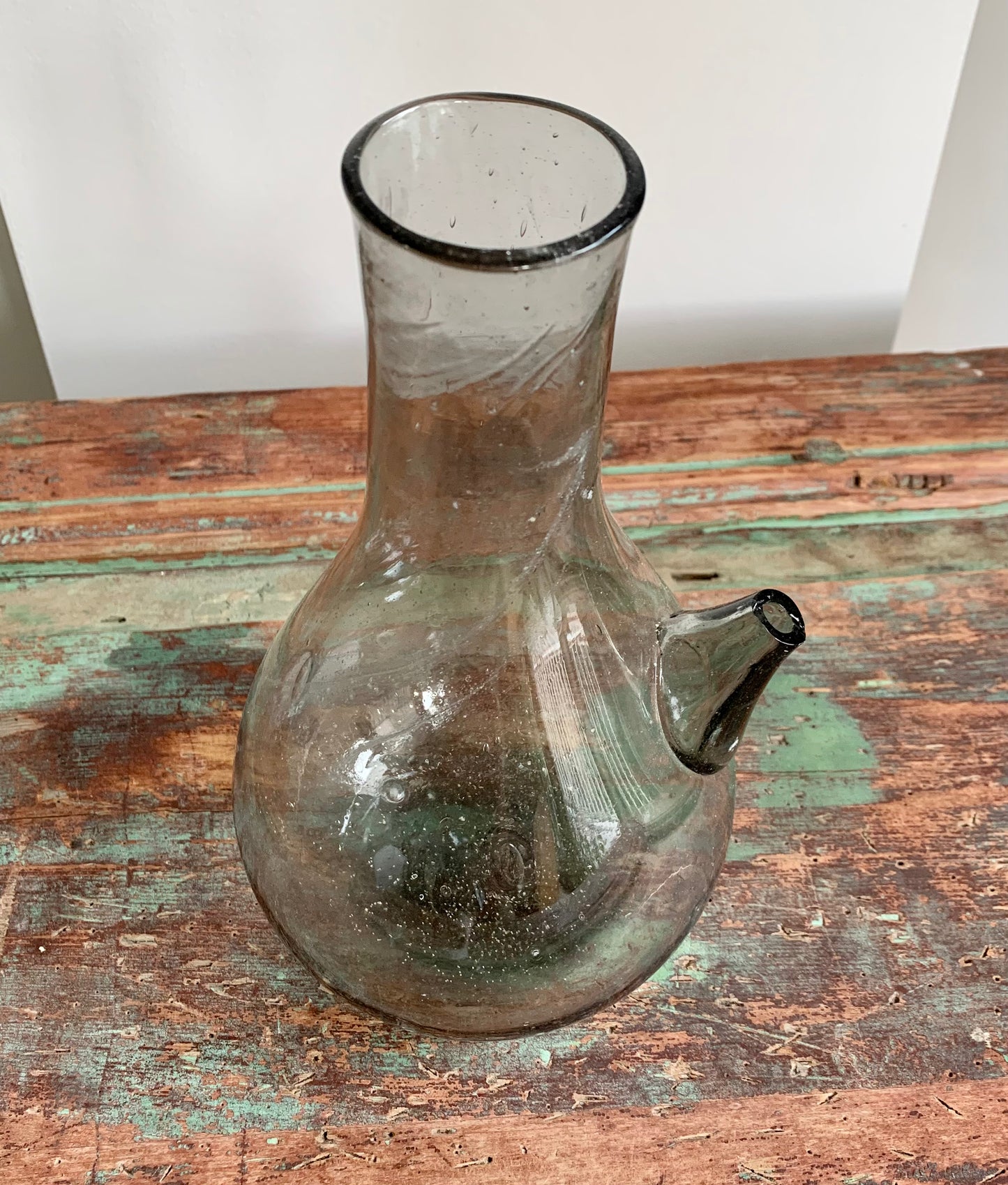 Hand blown Lebanese jug grey