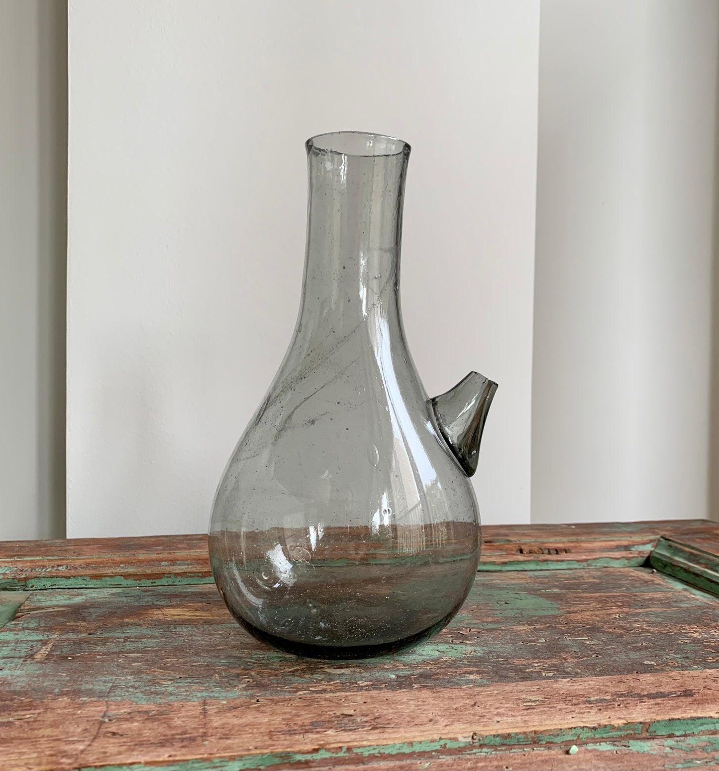 Hand blown Lebanese jug grey