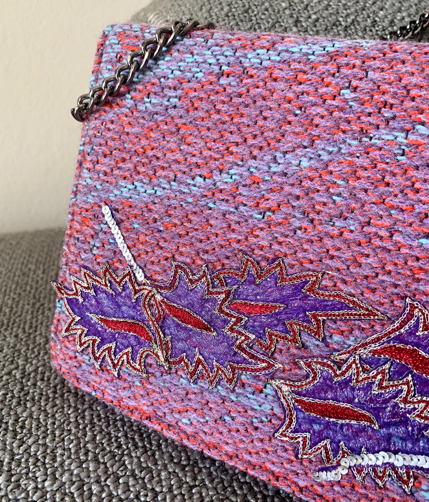 Soft shoulder wedding bag mauve