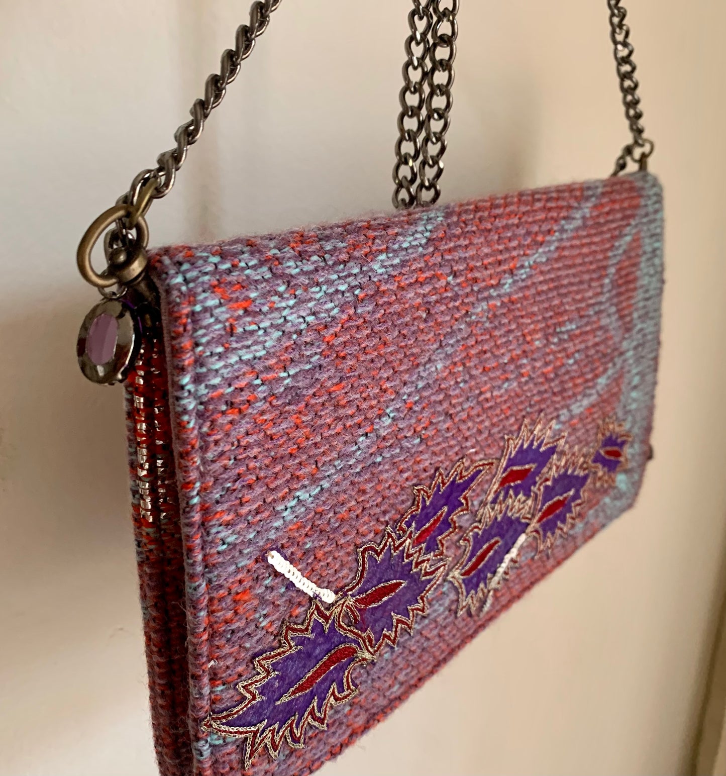 Soft shoulder wedding bag mauve