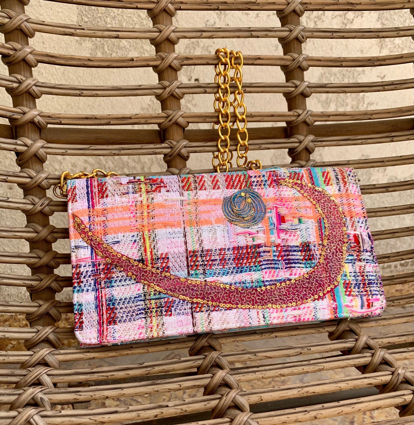 Funky clutch bag festival
