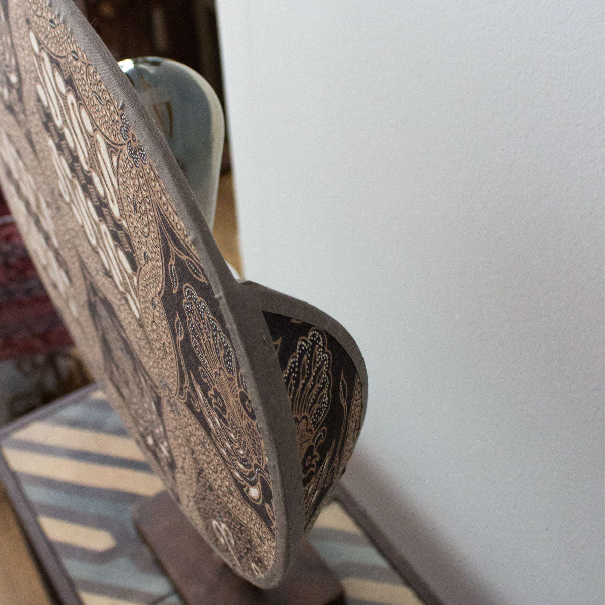 Upcycled wrought iron table lamp S