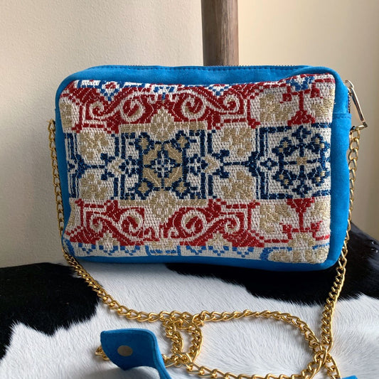 Unique Artisan Suede Purse, Babushka