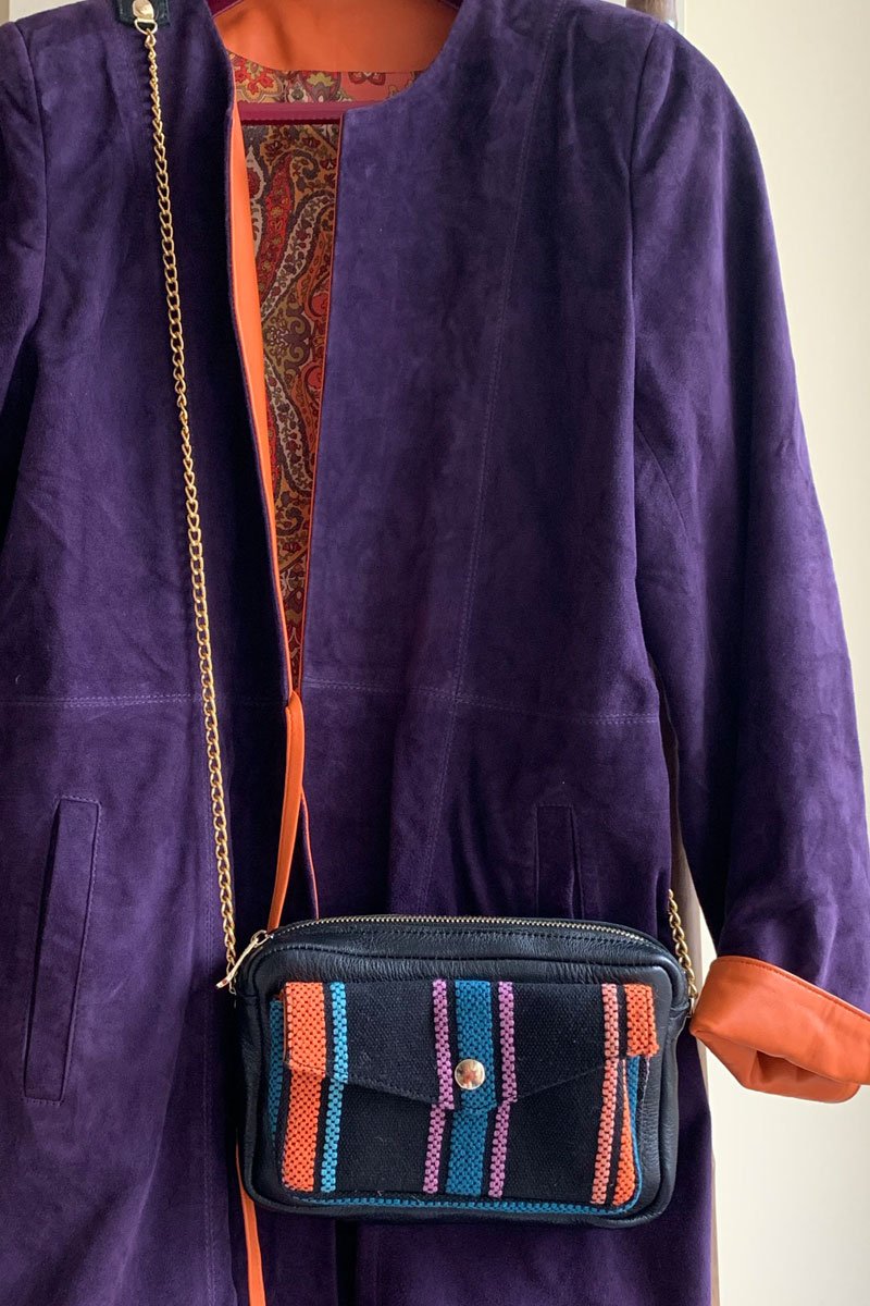 Sac bandoulière Rayures