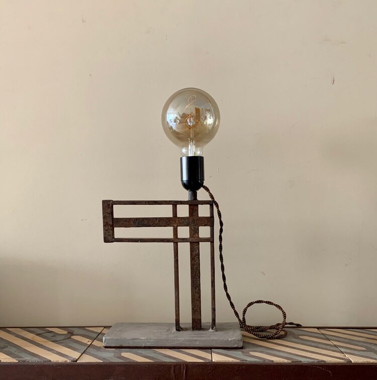 Upcycled Lamps & Candleholders from Architectural Salvage