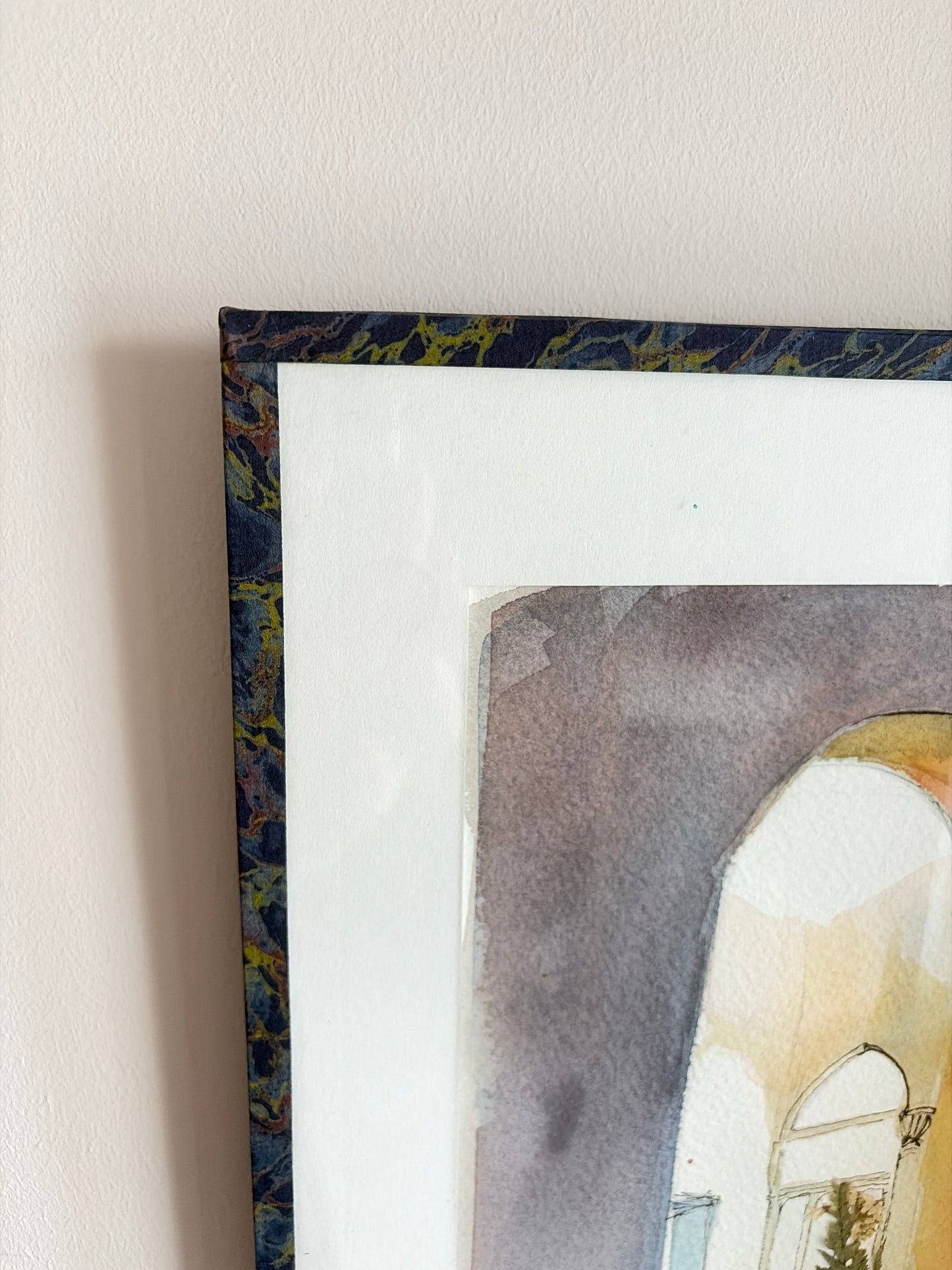 Original Watercolor Shadows and Lights 25 X 35