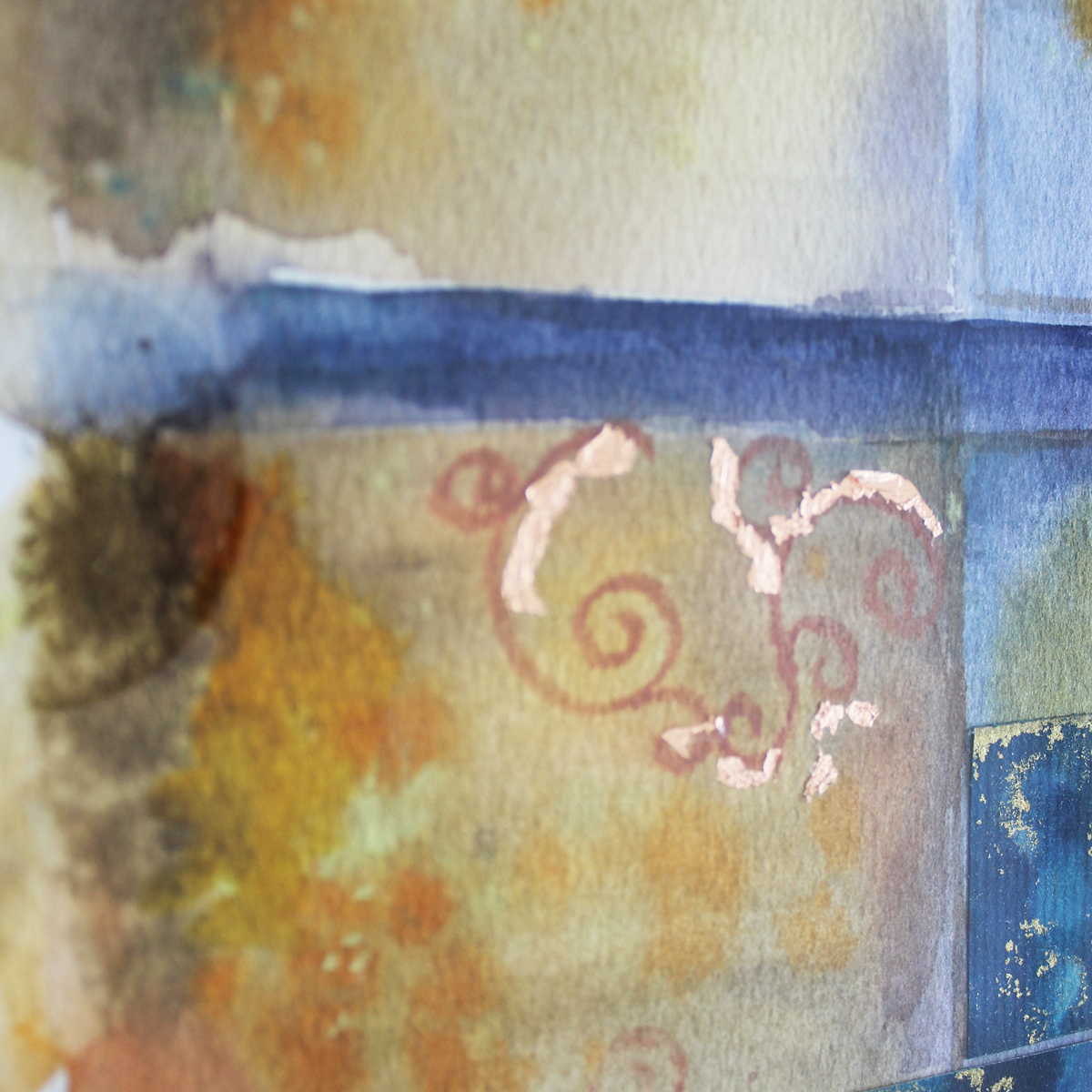 Original Watercolor : Diptych Mystical Arches 36X60