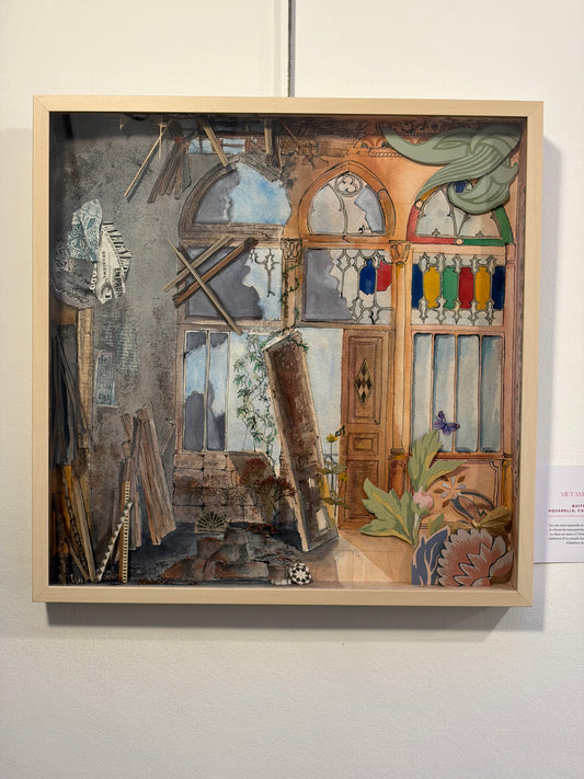 Original Watercolor Metamorphose 3D 52X52