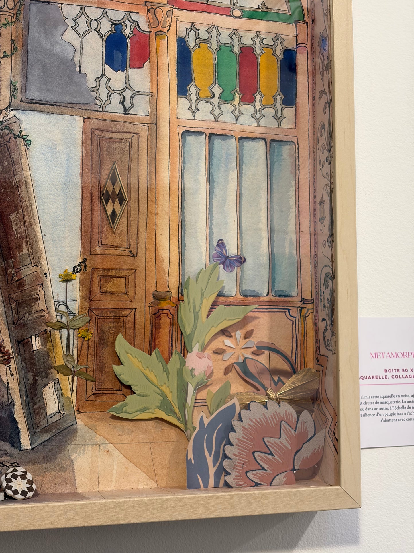 Original Watercolor Metamorphose 3D 52X52