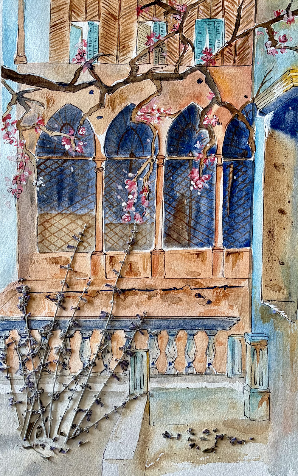Original Watercolor Spring... Again! Serie #1 - 42 X 28 cm