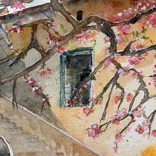Original Watercolor Spring...Again! Serie #3 - 42 X 28 cm