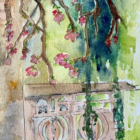 Original Watercolor Spring...Again! Serie #2 - 42 X 28 cm