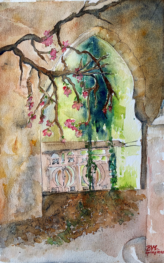 Original Watercolor Spring...Again! Serie #2 - 42 X 28 cm