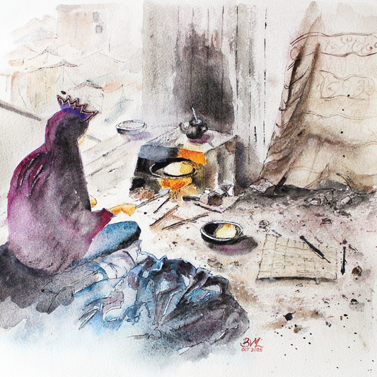 Original Watercolor War and Consequences The Cooking Queen