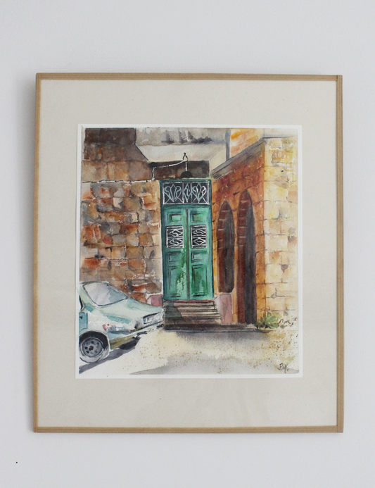 Original Watercolor Old Style in Beirut 22X30