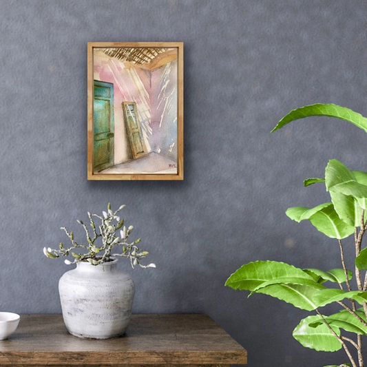 Original Watercolor Shadows and Lights 25 X 35