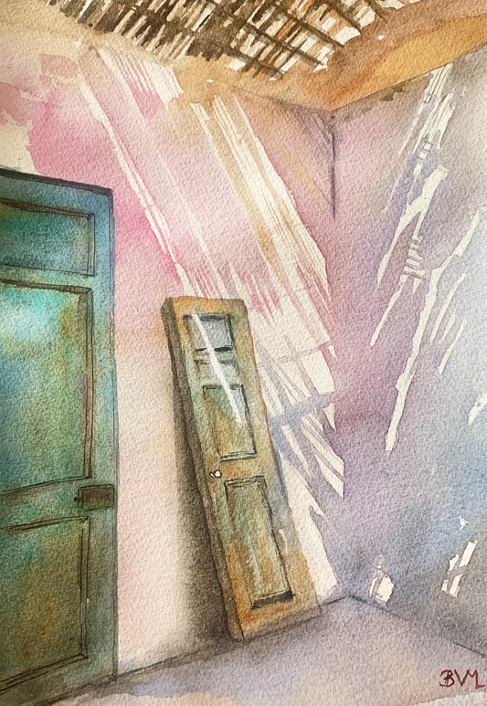 aquarelle originale ombres et lumieres