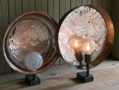 copper lamps with oriental pattern