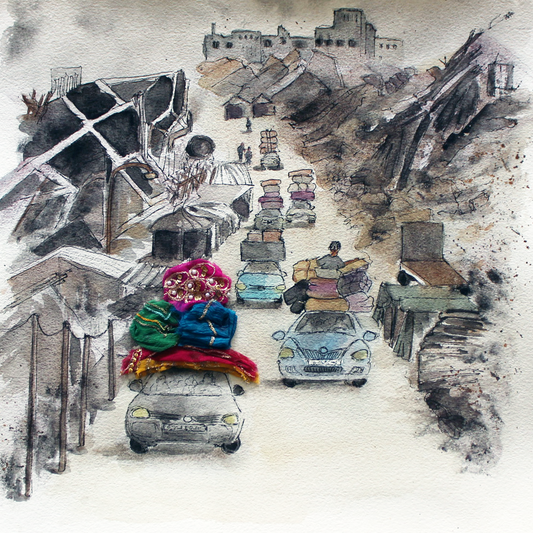 Original watercolor Exodus