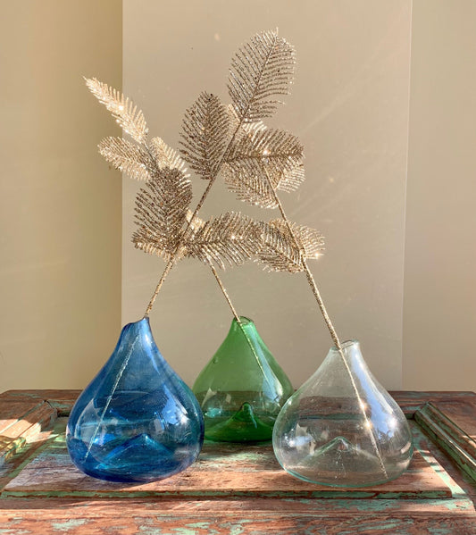 hand blown vase pomegranate