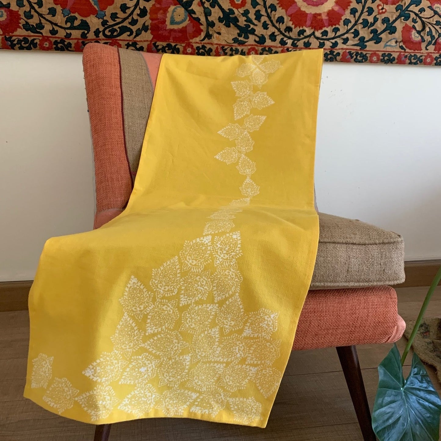 Handmade Yellow Flower Runner: A Burst of Joy for Your Home or Garden Party