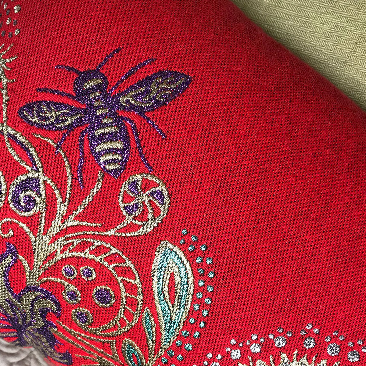 Unique Rectangular throw pillow The Red Hive